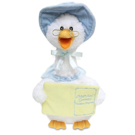 Cuddle Barn Mother Goose Nursery Rhymes Blue 14 Inch Plush With Sound