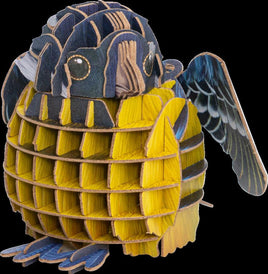 Makebug Voices Of Nature Yellow Bellied Tit 3D Kraft Paper Puzzle