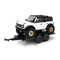 INJORA Utility Plastic Trailer with Hitch for 1/18 RC Crawler TRX4M INJAX-TC09