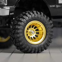 INJORA 0.7" D19 Deep Dish Brass Wheels for 1/30 SCX30 (W7015) INJW7015