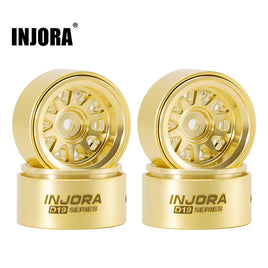 INJORA 0.7" D19 Brass Beadlock Wheels for 1/30 SCX30 INJW7007