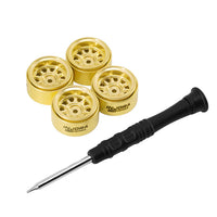INJORA 0.7" D19 Brass Beadlock Wheels for 1/30 SCX30 INJW7007