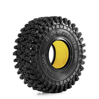 INJORA 1.0" 64*24mm Tires & Silicone Rubber Inserts Combo (4) INJYQT-1011-1064YE