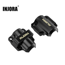 INJORA Black Brass Diff Covers for 1/30 SCX30 Stock Axles INJSCX30-26BB