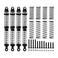 INJORA 4pcs 110mm DRX Dual-Rate Spring Oil Shocks for 1/10 SCX10 III CJ7 INJBZ-05BS-110