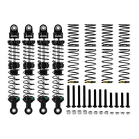INJORA 4pcs 100mm DRX Dual-Rate Spring Oil Shocks for 1/10 SCX10 III CJ7 INJBZ-05BS-100