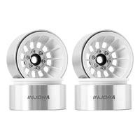 INJORA 1.9" Turbine Deep Dish Wheels for 1/10 RC Crawler (W1915) INJW1915WH