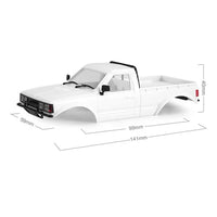 INJORA IR80-30 Pickup Hard Body for 1/30 Axial SCX30, 99mm Wheelbase INJIR80-30WH