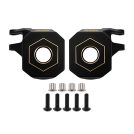 INJORA 2PCS Brass Steering Knuckles for 1/10 Axial SCX10 III CJ7 INJSCX10-3-8BK