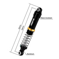 INJORA LS 59mm Aluminum Oil Shocks for 1/18 Redcat Ascent-18 HPI Venture18 INJASC18-36BK