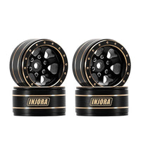 INJORA 1.0" Brass -4.7mm Offset Wheels for Micro Crawlers (W1012) INJYQW-1012BGD