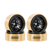 INJORA 1.0 Plus Brass -3.75mm Offset Wheels for Micro Crawlers (W1109) INJYQW-1109BK