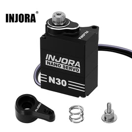 INJORA Aluminum N30 NANO Servo with Servo Saver for 1/30 SCX30 INJS-N30