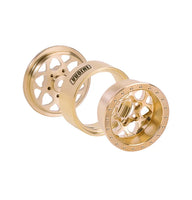 INJORA 1.0" 35g/pcs Brass -4.7mm Offset Wheels for Micro Crawlers (W1110) INJYQW-1110