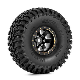 INJORA 1.0" 63*22mm -4.7mm Offset Brass Wheels Set for Micro Crawlers (4) INJYQW-1012BGD-1025