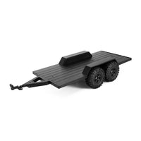 INJORA Utility Plastic Trailer with Hitch for 1/18 RC Crawler TRX4M INJAX-TC09