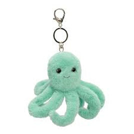 Douglas Octopus Teal 5 Inch Plush Bag Charm