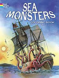 Dover Sea Monsters Coloring Book