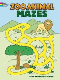 Dover Zoo Animal Mazes Coloring Book