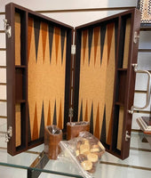 15" Cork Backgammon Set