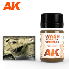 AK Enamel Wash for DAK Vehicles