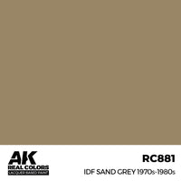 AK Real Colors IDF Sand Grey 1970s-1980s Lacquer Paint 17mL