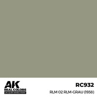 AK Real Colors RLM 02 RLM-Grau (1938) Lacquer Paint 17mL