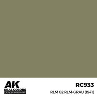 AK Real Colors RLM 02 RLM-Grau (1941) Lacquer Paint 17mL