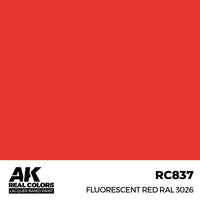 AK Real Colors Fluorescent Red RAL 3026 Lacquer Paint 17mL