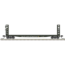 GSI-GSC 48' Bulkhead Flatcar Master(R) British Columbia Railway 51738 (green, white)