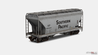 ACF 2-Bay Covered Hopper Kit Southern Pacific (Gray, Black, Large Sans Serif Lettering)