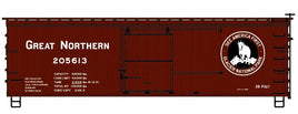 HO Great Northern 36' Double Sheath Wood Boxcar Great Northern 205613