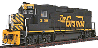 EMD GP40 Master(R) Silver Denver & Rio Grande Western 3136 (black, orange)