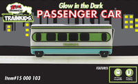 HO Passenger Car Add-On Trainkids Glow in the Dark (white, green, blue)