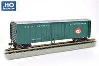 50' Steel Mechanical Reefer Silver Series(R) Railway Express Agency 7763 (green, red)
