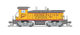 EMD NW2 - Sound and DCC - Paragon4(TM) -- Union Pacific #1093 (Armour Yellow, gray, red; Silver Trucks)