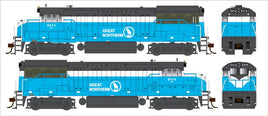 HO GE U25B Phase IV Standard DC Burlington Northern 5414 (Ex-GN Big Sky Blue, BN Sublettering)
