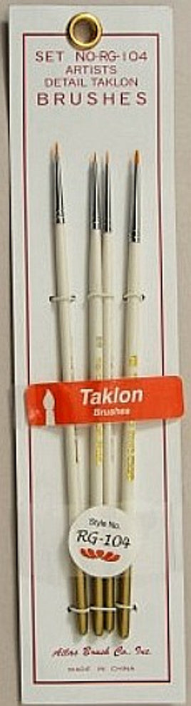 Talcon Detailing Brushes (4 Pack) 10/0,5/0,3/0,0