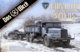 Faun L900 w/Sd.Ah. 115 Trailer (1/35 Scale) Military Model Kit