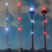 3 Flash Warning for Model Radio Towers, Smokestacks, and Airplanes