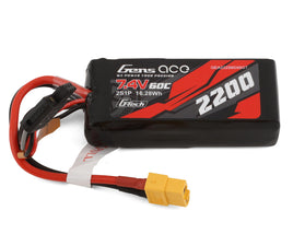 Gens Ace 2S G-Tech Smart LiPo Battery 60C (7.4V/2200mAh) with XT-60 Connector
