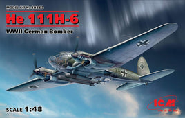 He 111H-6 German Bomber (1/48 Scale) Aircraft Model Kit