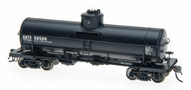 HO ACF Type 27 Riveted 10,000-Gallon Tank Car GATX (black, white lettering)