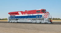 HO GE ET44C4 Tier 4 Standard DC Canadian National 3115 (BC Rail Heritage, red, blue, white)
