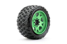 XMT EX-King Cobra Tires Mounted on Green Claw Rims