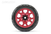 EX-KING COBRA 1/5 XMT Tires (RED Rims)