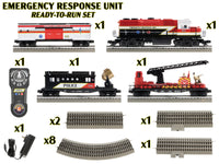 O-Gauge Emergency Response Unit Train Set