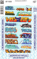 Graffiti Decal Set Contemporary (Set #1)