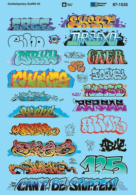 Graffiti Decal Set Contemporary (Set #3)