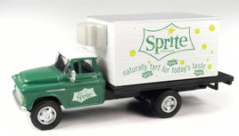 1957 Chevrolet Refrigerated Box Truck Mini Metals(R) Sprite (Dark Green, white)